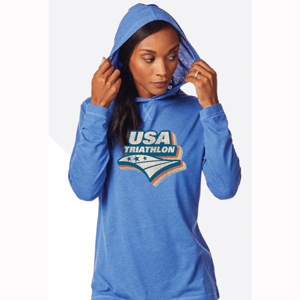 Unisex Hoodie with Tricolor USA Triathlon Logo — USA Triathlon Store