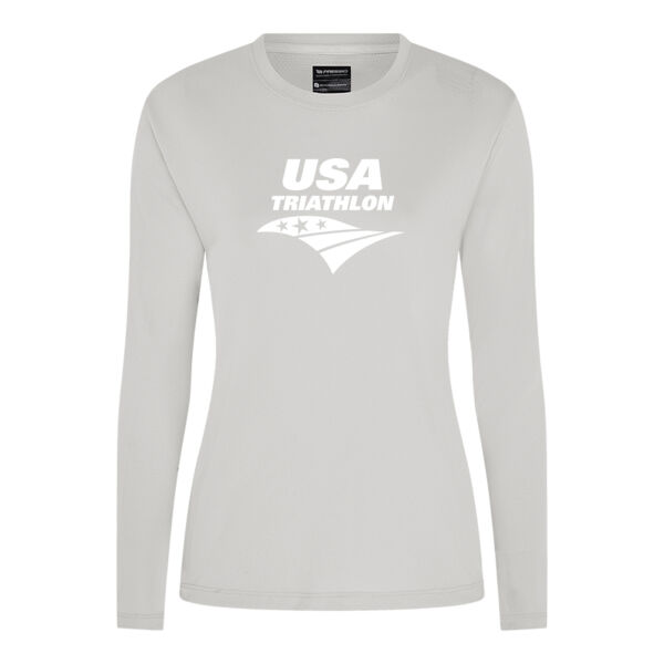 Women's Classic L/S Run Tee - Solid Logo Thumbnail
