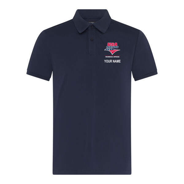 Men's USAT Technical Official Polo with NAME Thumbnail