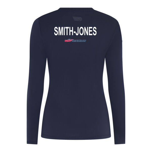 2024 AA Women's L/S Run Tee with NAME Thumbnail