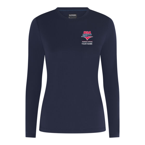 Women's USAT Technical Official L/S Tee with NAME Thumbnail