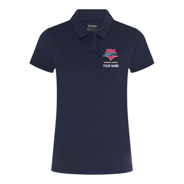 Women's USAT Technical Official Polo with NAME Thumbnail