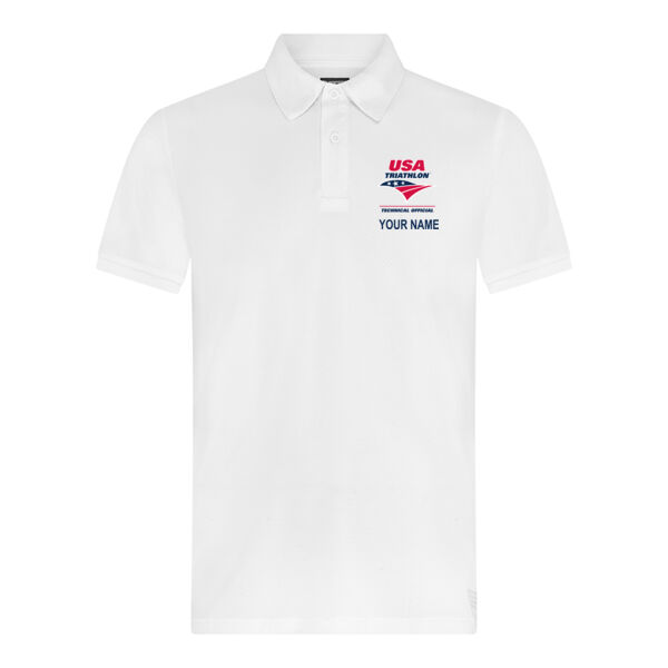 Men's USAT Technical Official Polo with NAME Thumbnail