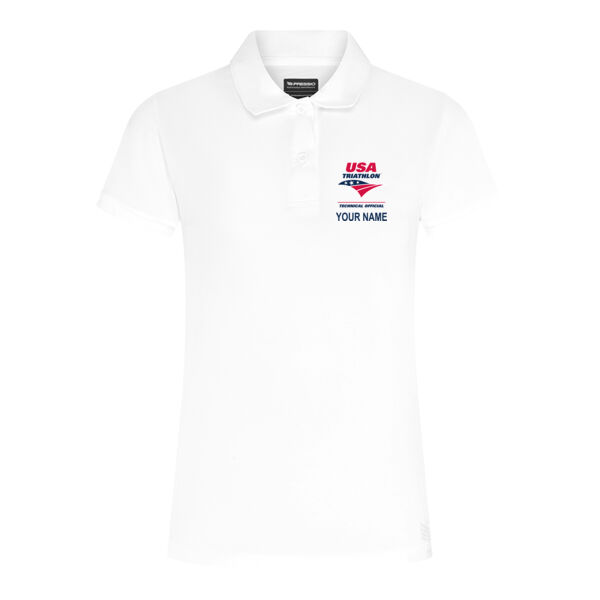Women's USAT Technical Official Polo with NAME Thumbnail