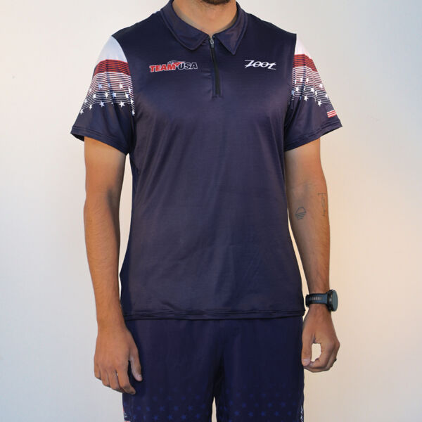 Men's Zip Polo Shirt Thumbnail